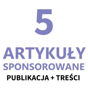 POZYCJONOWANIE - Artykuły sponsorowane 5 szt. - Grupa Simple 1 - Linki SEO