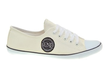 Trampki Tenisówki Eko. skóra Białe D01 White r.39
