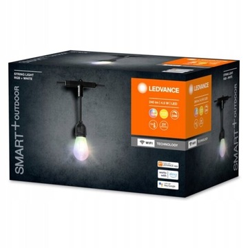 Girlanda Ogrodowa Zewnętrzna Łańcuch 4,5W SMART+ WiFi RGB+W LEDVANCE
