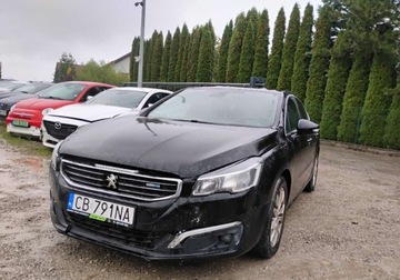 Peugeot 508 I 2015 Peugeot 508 2015r, 1.6 HDI - AUTOMAT. Lekko uszkodzony przod. Jezdzi. 1.6
