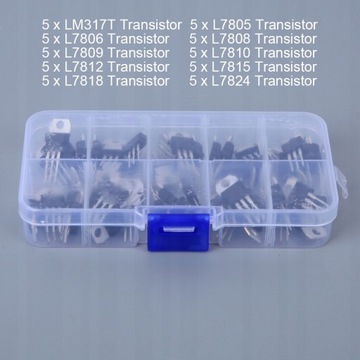 UNIWERSALNY ZESTAW TRANZYSTORÓW MOCY 10 TRANZYSTORÓW MOSFET TYPU 50
