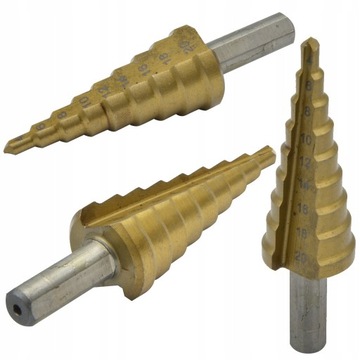 WIERTŁO STOŻKOWE STOPNIOWE 4-20MM HSS