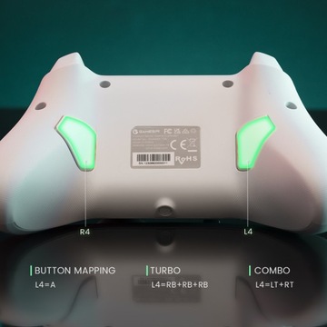 GameSir T4 Cyclone Pro — белый — беспроводной USB-контроллер BT Pad