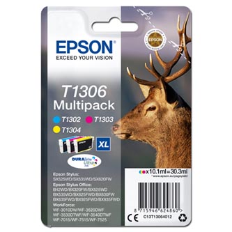 Epson oryginalny tusz T1306, cyan/magenta/yellow