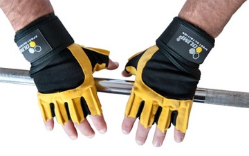 ПЕРЧАТКИ ДЛЯ ТРЕНАЖЕРНОГО ЗАЛА OLIMP RAPTOR YELLOW XL.