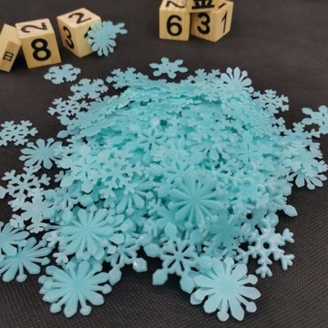 50шт светящийся флуоресцентный снег 5 цветов