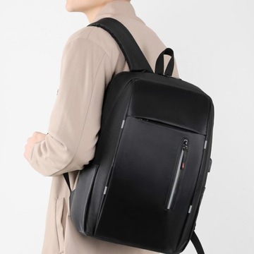 ХОРОШИЙ МУЖСКОЙ РЮКЗАК ДЛЯ НОУТБУКА USB URBAN ЧЕРНЫЙ ВОДОНЕПРОНИЦАЕМЫЙ БОЛЬШОЙ 15,5 ДЮЙМОВ