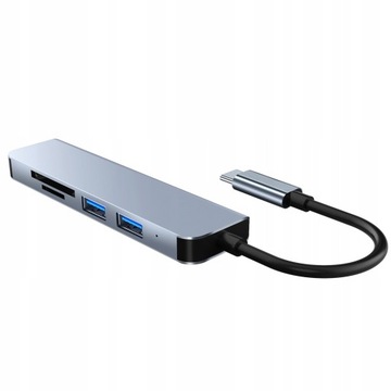 РАЗДЕЛИТЕЛЬ ПОРТОВ USB C 3.0 3x USB 2x SD TF КАРТРИДЕР АДАПТЕР 5 В 1
