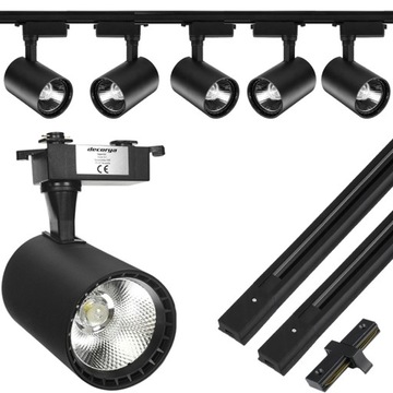 5x REFLEKTOR LAMPA SZYNOWA OŚWIETLENIE SZYNOWE 2m