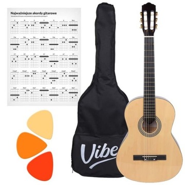 Gitara klasyczna VIBE VC239 4/4 do nauki + pokrow
