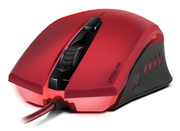 Mysz Gamingowa Speed Link LEDOS Czerwona 3000dpi