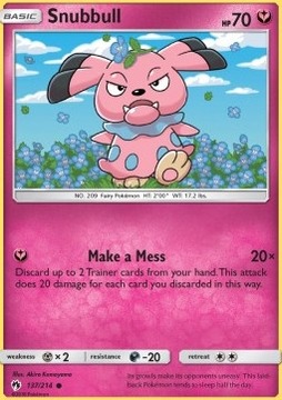 Pokemon TCG Fairy - Snubbull (LOT 137)