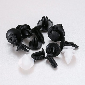 Zestaw uniwersalne spinki kołki klipsy samochodowe do tapicerki 100szt kufe