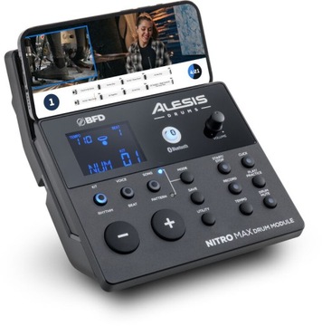 НАБОР НАУШНИКОВ ALESIS NITRO MAX KIT ЭЛЕКТРОННЫЕ БАРАБАНЫ СТУЛ