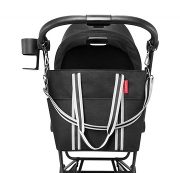 Черная сумка для детской коляски Reisenthel