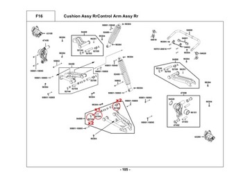 Ремкомплект нижней втулки маятника ATV Quad Kymco Mxu 500 550 700