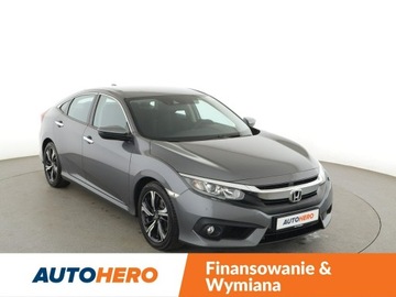 Honda Civic X Sedan 4d 1.5 VTEC Turbo 182KM 2017 Honda Civic automat LED navi klima auto kamera i, zdjęcie 9