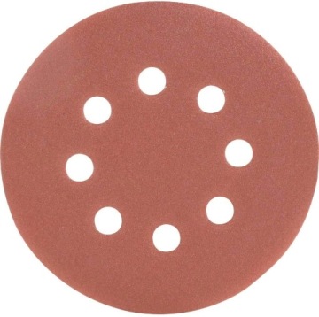 100шт НАЛИЧНАЯ БУМАГА ДИСК-ВЕЛКРО 125мм P80