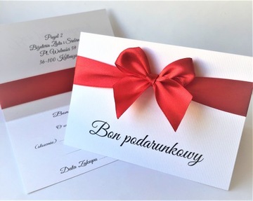BONY UPOMINKOWE voucher BON karta podarunkowa +KOP