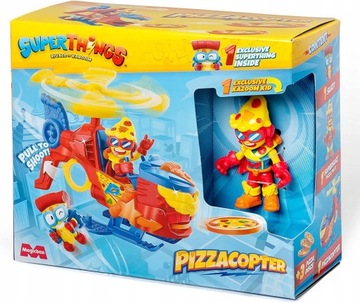 Super Zings Things PizzaCopter Helikopter +Figurka