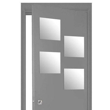 НАСТЕННОЕ ЗЕРКАЛО - НАКЛЕЙНОЕ ЗЕРКАЛО ДЛЯ ВАННОЙ КОМНАТЫx4