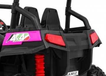 Внедорожник Grand Buggy Lift для детей розовый + привод 4х4 + пульт управления + багажник