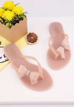 БЕЖЕВЫЕ ЖЕНСКИЕ ШЛЕПАНЦЫ ДЛЯ БАССЕЙНА ШЛЕПАНКИ MELSKI HOME SHOES