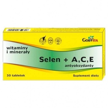 Gorvita selen + witaminy A,C,E 30 tabletek