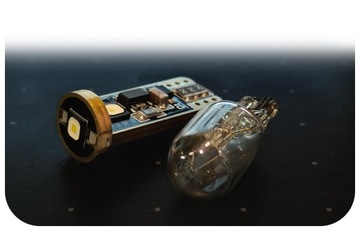 2x светодиодные лампы W5W T10 S5 6000K белые МОЩНЫЕ CSP DIODES PRO SERIES БЕЛЫЕ CANBUS