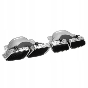 Sliver Chrome 304 Quad końcówki rury wydechowej