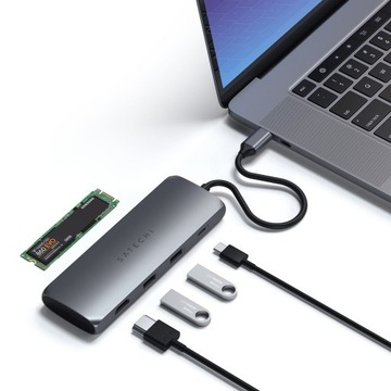 Satechi USB-C Hybrid Multiport Adapter - Slot SSD