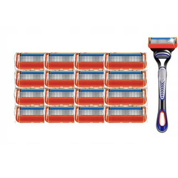 16x Gillette Fusion 5 WKŁADY WYMIENNE DO GOLENIA