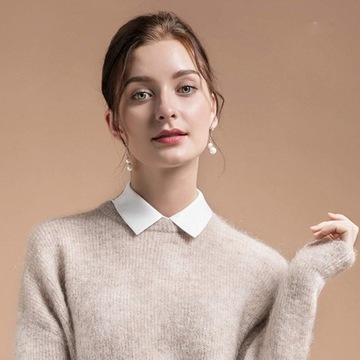 Рубашка с ложным воротником и застежкой на пуговицы