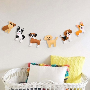 Zestawy do szycia filcowego Zrób własne pluszowe zwierzę DIY Szycie dla dzieci Pies