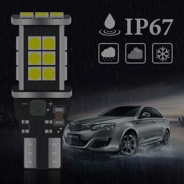 2шт W16W T15 светодиодные лампы Canbus без ошибок 24 чипа 3030SMD резервное копирование светодиодов
