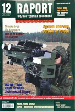WOJSKO TECHNIKA OBRONNOŚĆ RAPORT 12 2007
