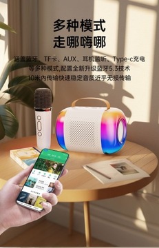 Мини-колонка для караоке, домашний караоке, КТВ, Bluetooth, встроенный микрофон