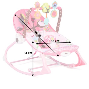 СТУЛ СТУЛ для ДЕТЕЙ 0+, КАЧАЛКА, ВИБРАЦИИ, МУЗЫКА