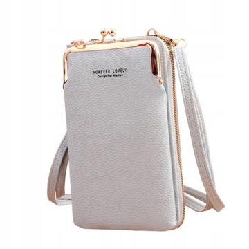 Torba podróżna na telefon komórkowy Damska torba na telefon komórkowy Crossbody na telefon komórkowy Szara