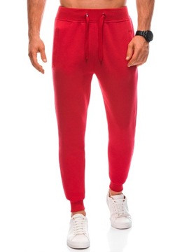 Spodnie męskie dresowe 928P czerwone XL