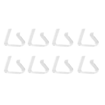 8pcs Tablecloth Clips Anti-Slip Table Cloth Holders Clamp Clear Plastic