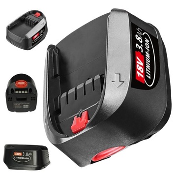 ЗАПАСНАЯ ЛИТИЙ-ИОННАЯ АККУМУЛЯТОРНАЯ БАТАРЕЯ 18 В 3,8 Ач BOSCH ДЛЯ ДОМ И САД PBA PSB PSR