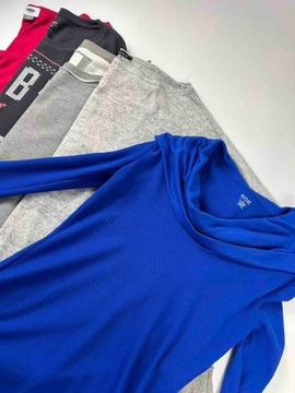 BOX DAMSKI Zestaw MIX bluzki swetry bluzy szarości niebieski 5 szt USA roz.