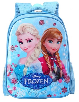 Plecak szkolny FROZEN dla dziewczynki solidny A4 KRAINA LODU mocny lekki