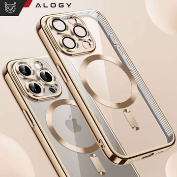 ЧЕХОЛ MAG SAFE ДЛЯ IPHONE 15 PRO GLAMOUR LUXURY ТОНКИЙ КОЛЬЦО