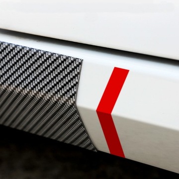 LISTWA OCHRONNA ANTYKOROZYJNA OZDOBNA GUMOWA CARBON NAKŁADKI NA PROGI