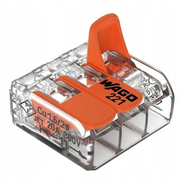 Монтажный разъем WAGO 221-413 (1 шт.)