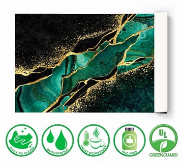 Защитная накладка 120х60 для стола Green Marble