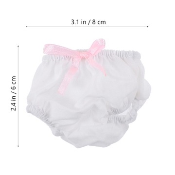 НИЖНЕЕ БЕЛЬЕ ДЛЯ КУКОЛ МИНИ ТРУСИКИ УКРАШЕНИЯ СДЕЛАЙ САМ ТРУСИКИ ДЛЯ ДЕТЕЙ 2 ШТ.