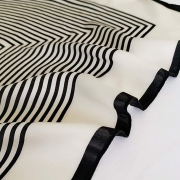 Projektant marki Casual szaliki szale diagonal apaszka 100% jedwab 53cm